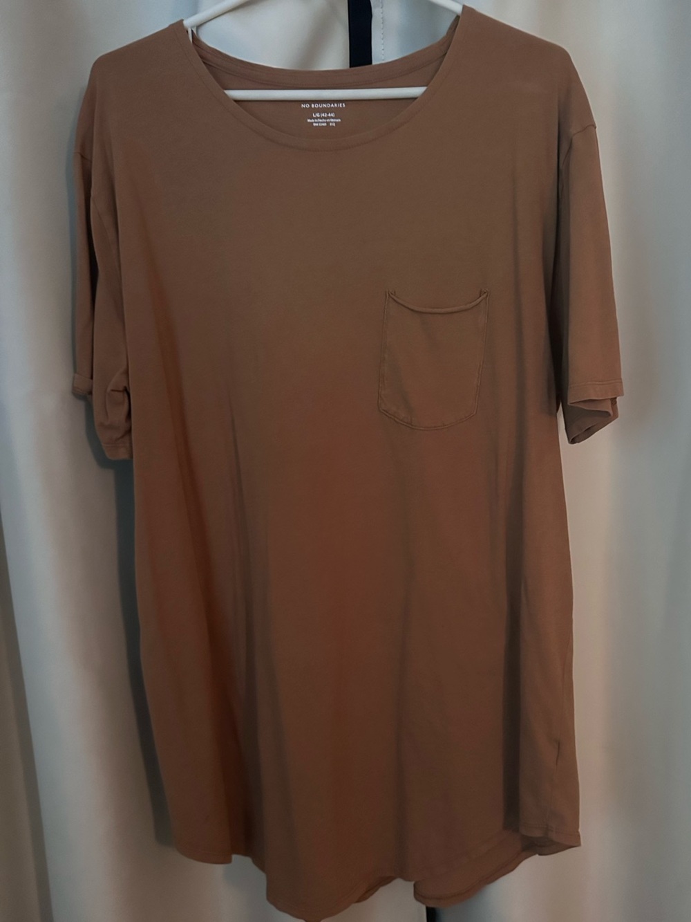 No Boundaries Tan Short-Sleeve Pocket Tee